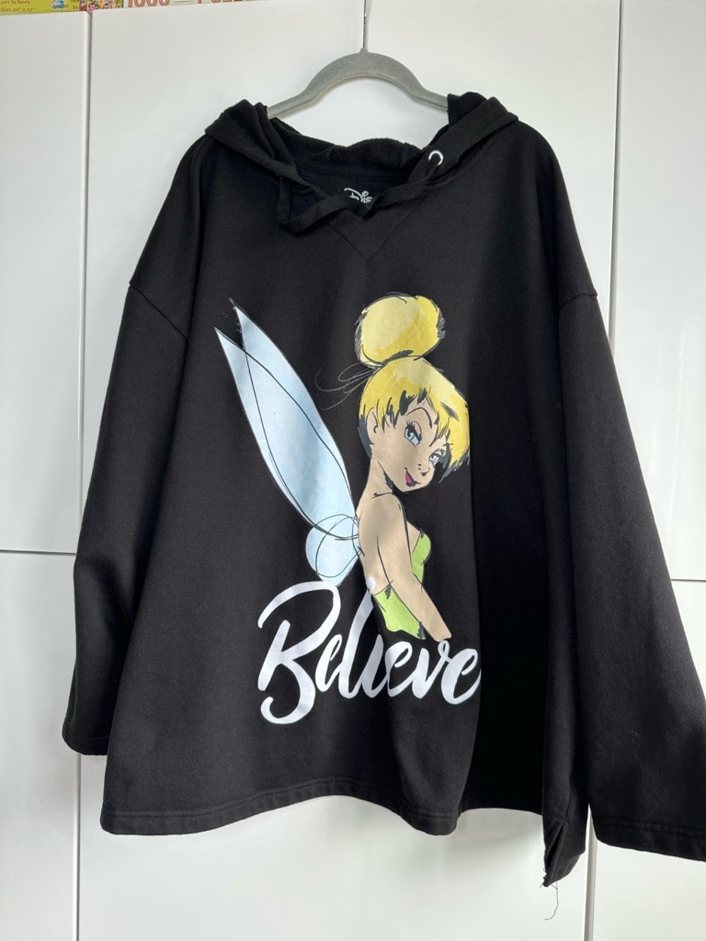Disney Tinker Bell Sweatshirt Hoodie Black 3X Disney Word Disneyland Disneybound